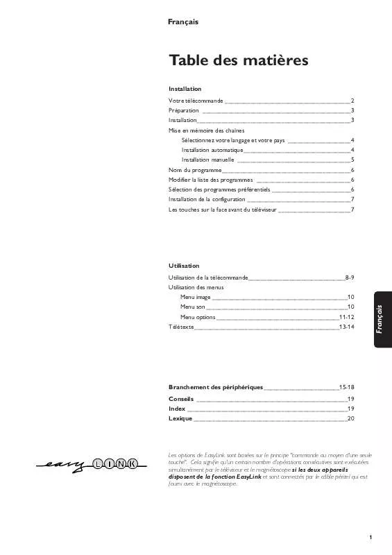 Mode d'emploi PHILIPS 28PT7203