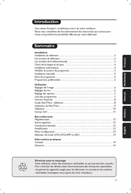 Mode d'emploi PHILIPS 28PW8718