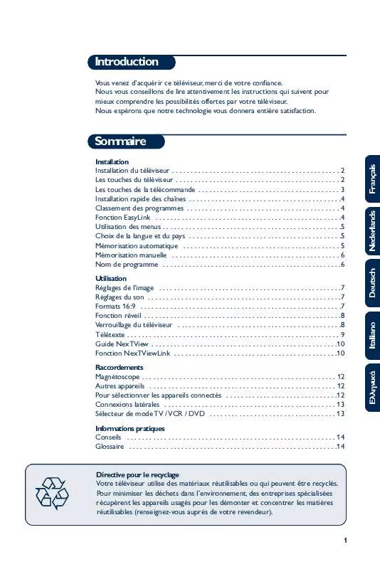 Mode d'emploi PHILIPS 29PT5515/01E