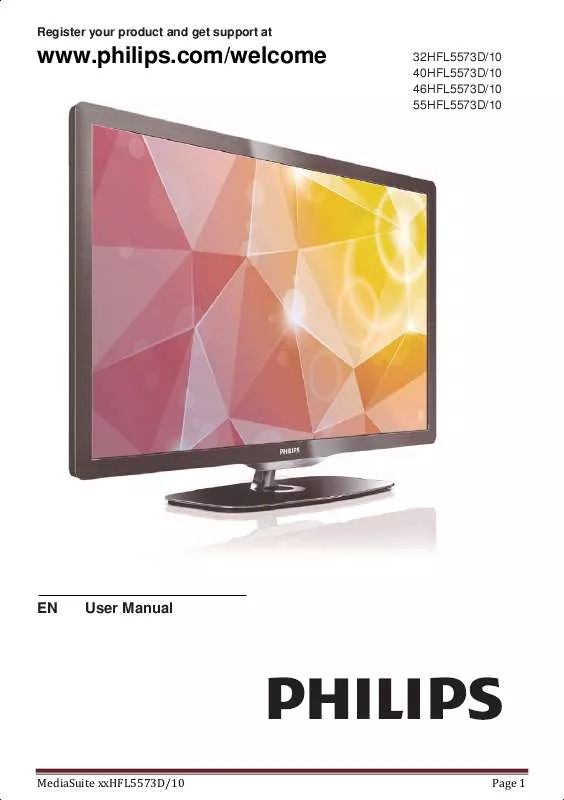 Mode d'emploi PHILIPS 32HFL5573D