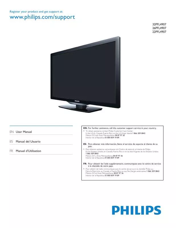 Mode d'emploi PHILIPS 32PFL4907