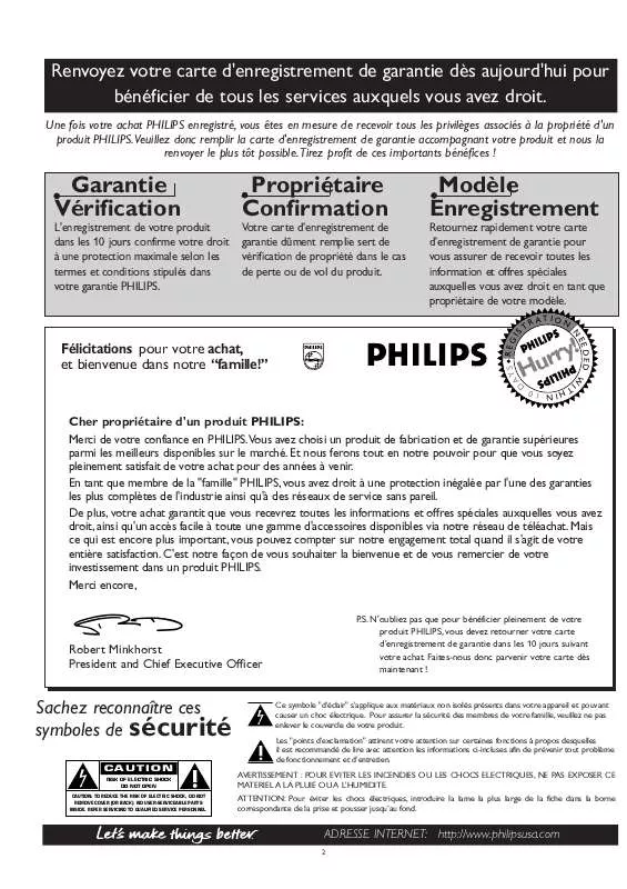 Mode d'emploi PHILIPS 34PW9817-97R