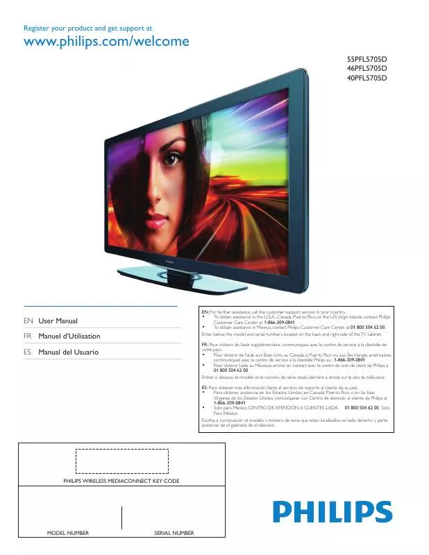 Mode d'emploi PHILIPS 40PFL5705D