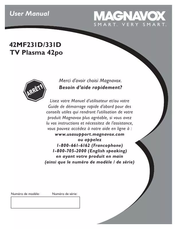 Mode d'emploi PHILIPS 42MF231D-17B