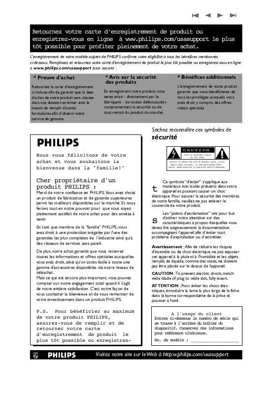 Mode d'emploi PHILIPS 42PF9431D