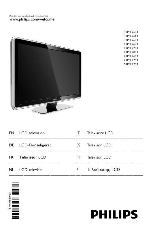 Mode d'emploi PHILIPS 42PFL9703H