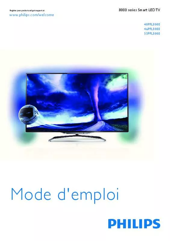 Mode d'emploi PHILIPS 46PFL8008S