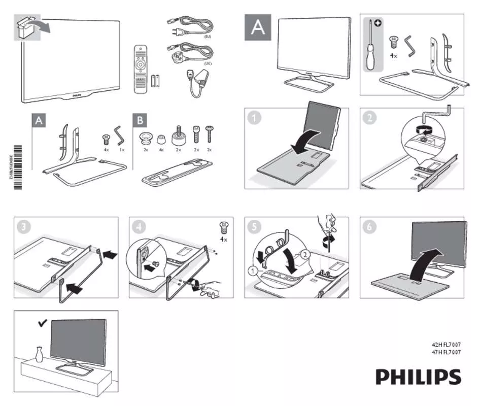 Mode d'emploi PHILIPS 47HFL7007D