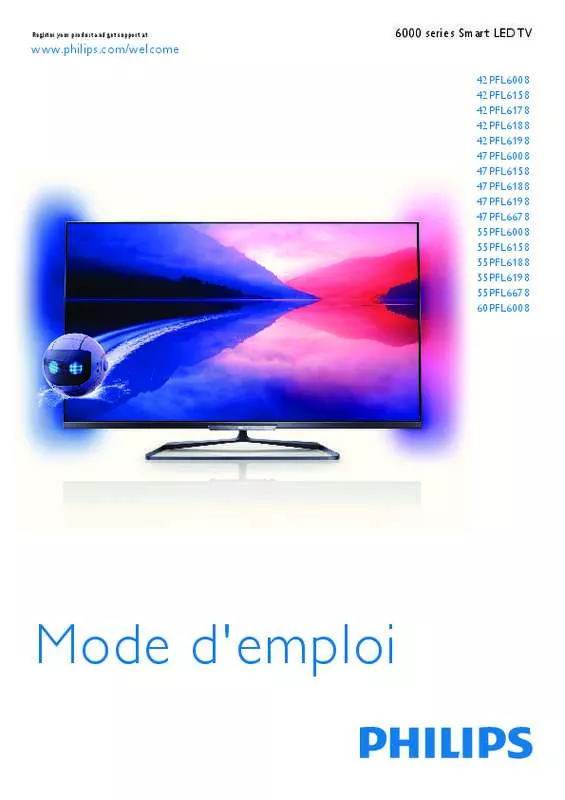 Mode d'emploi PHILIPS 47PFL6198K LED 3D