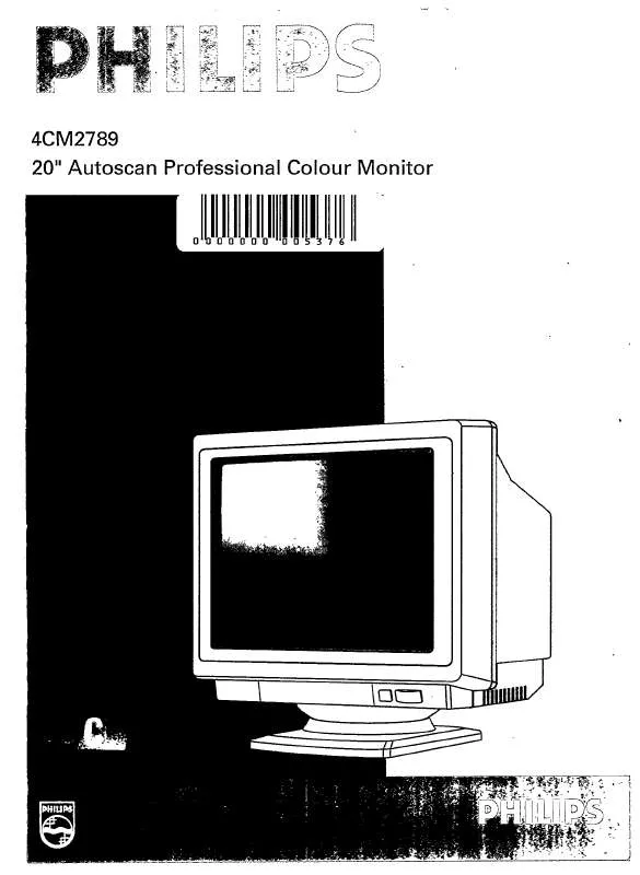 Mode d'emploi PHILIPS 4CM2789-22T