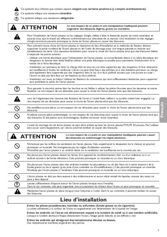 Mode d'emploi PHILIPS 50FD9934-01S