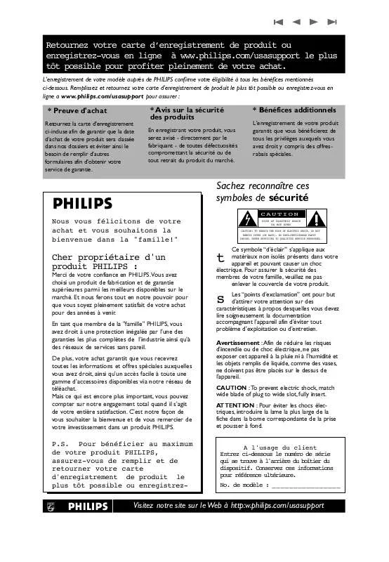 Mode d'emploi PHILIPS 50PF9731D