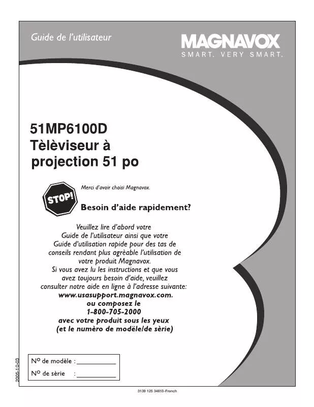 Mode d'emploi PHILIPS 51MP6100D-37B