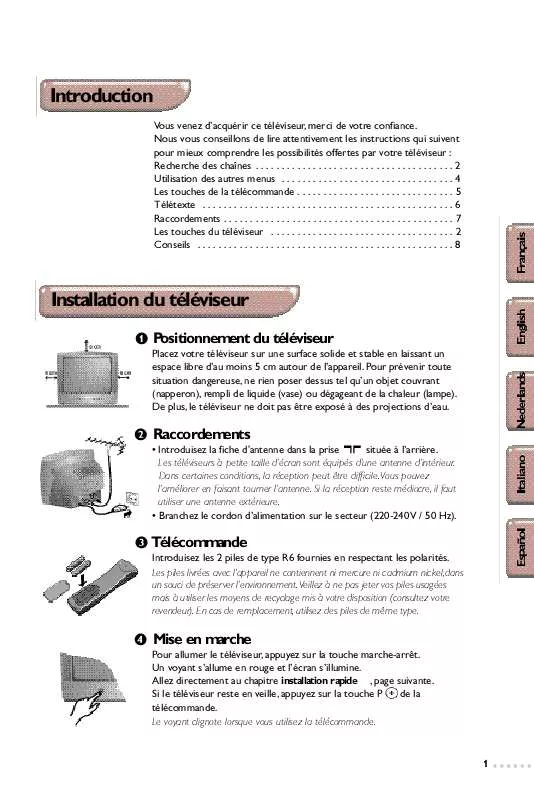 Mode d'emploi PHILIPS 63TA4415