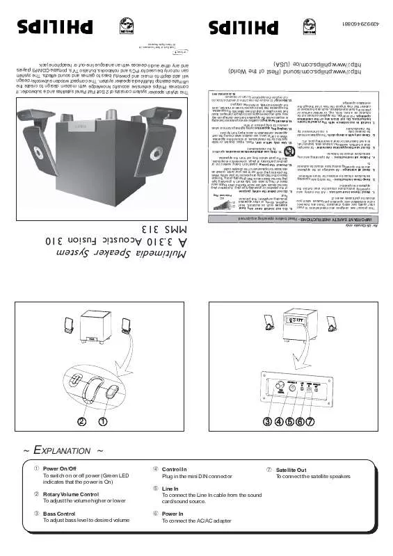 Mode d'emploi PHILIPS A3.310-P40