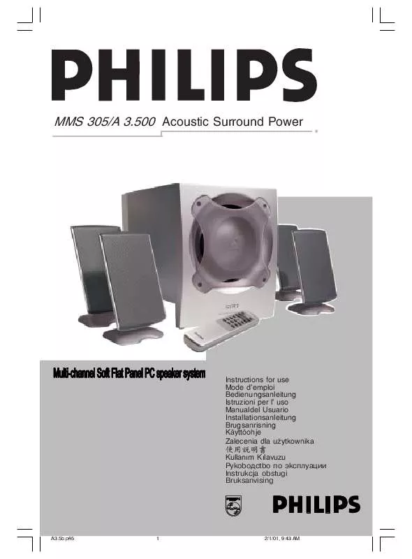 Mode d'emploi PHILIPS A3.500