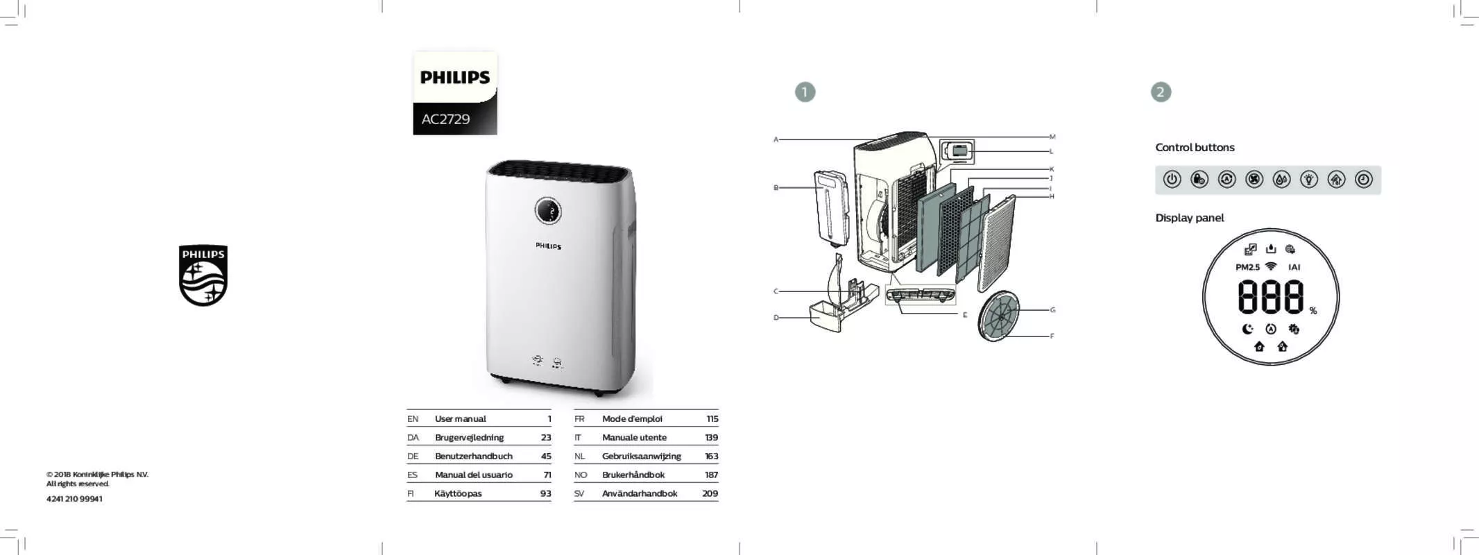 Mode d'emploi PHILIPS AC2729