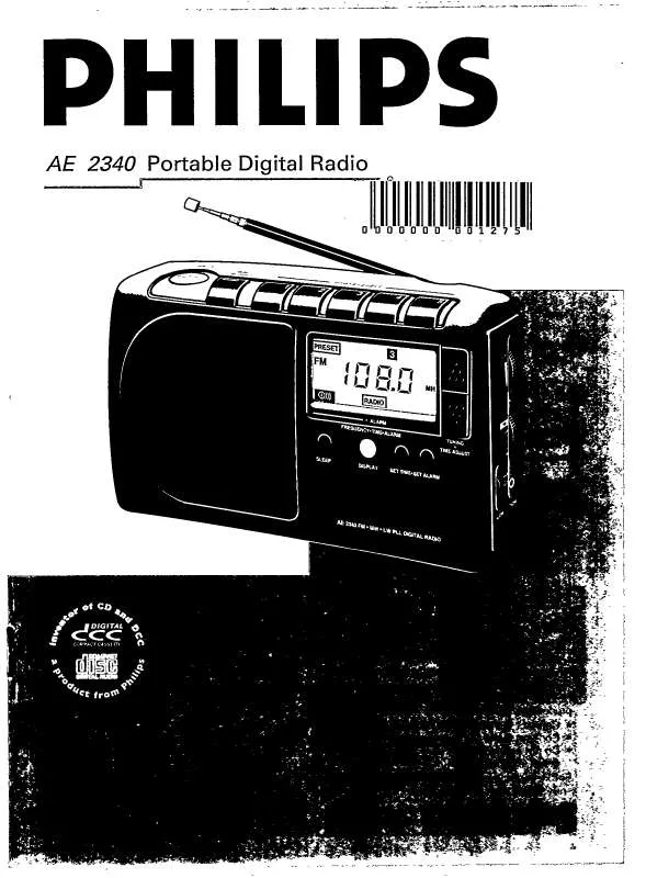 Mode d'emploi PHILIPS AE2340