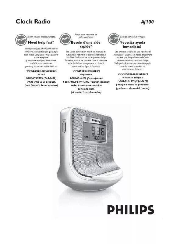 Mode d'emploi PHILIPS AJ100-37B