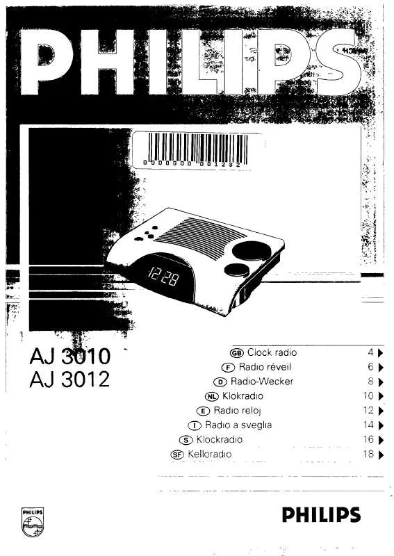 Mode d'emploi PHILIPS AJ3012-00W