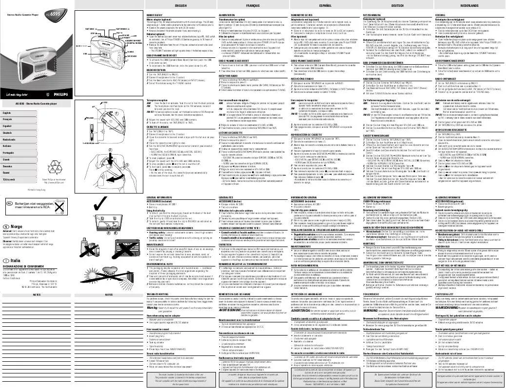 Mode d'emploi PHILIPS AQ6595-00C