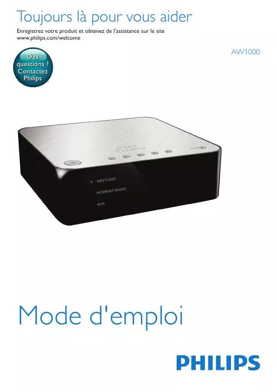 Mode d'emploi PHILIPS AW1000/10