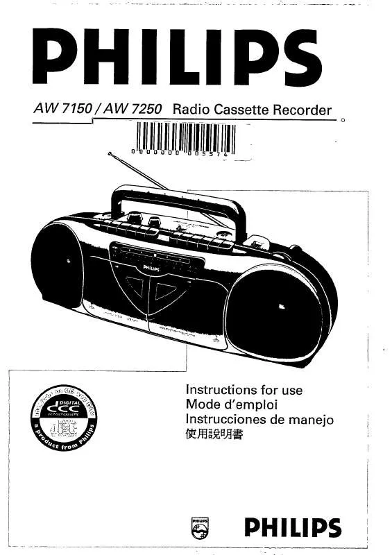 Mode d'emploi PHILIPS AW7150/00S