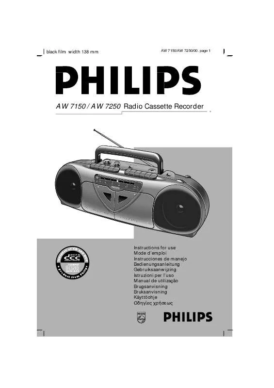 Mode d'emploi PHILIPS AW7150/04S