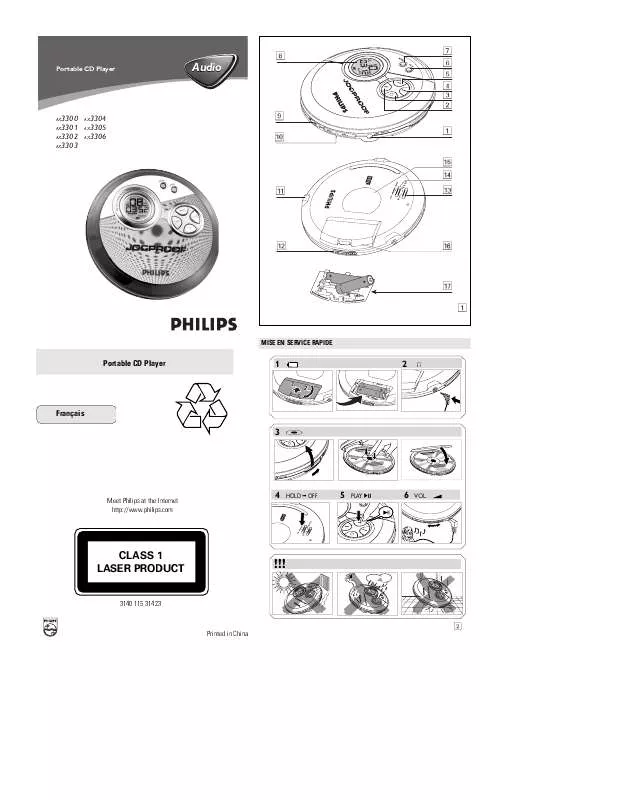 Mode d'emploi PHILIPS AX3303-00C