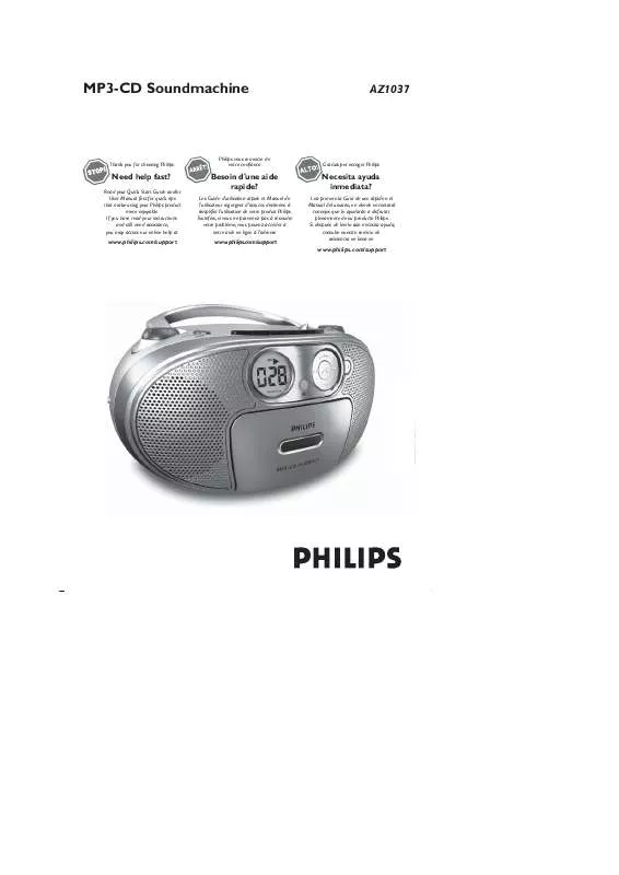 Mode d'emploi PHILIPS AZ1037