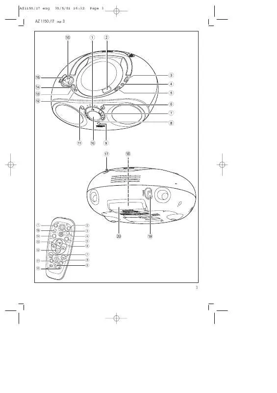 Mode d'emploi PHILIPS AZ1150