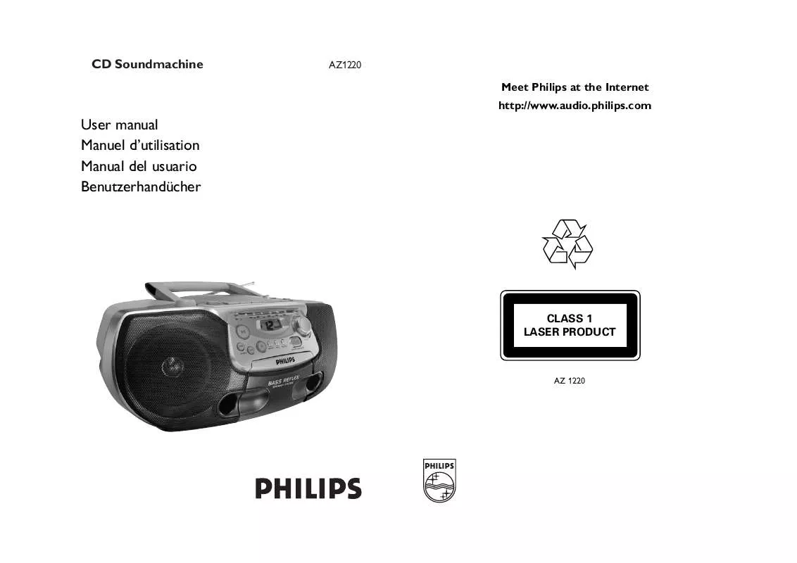 Mode d'emploi PHILIPS AZ1220-00C