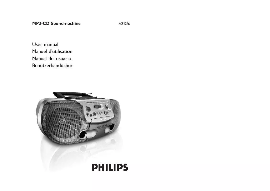 Mode d'emploi PHILIPS AZ1226-00C