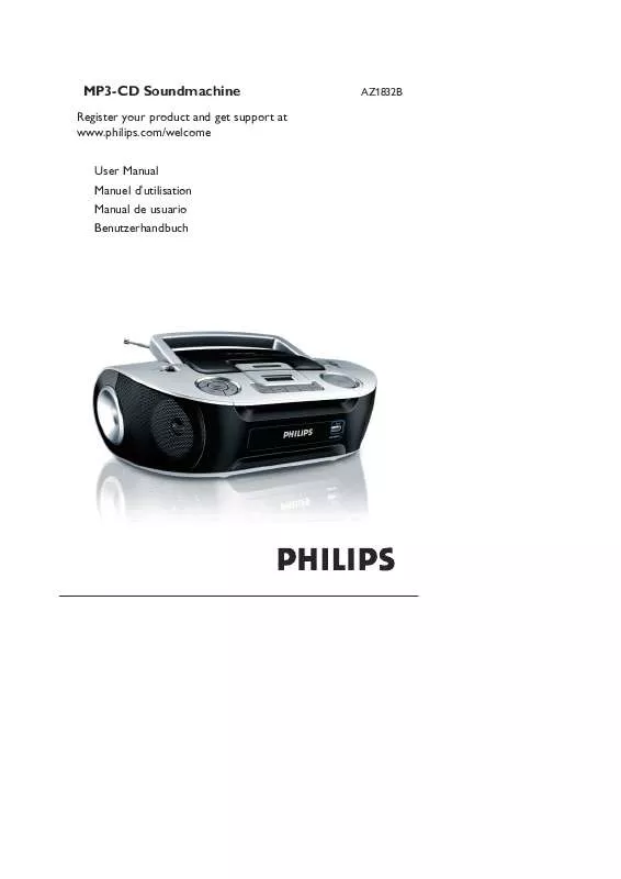 Mode d'emploi PHILIPS AZ1832B