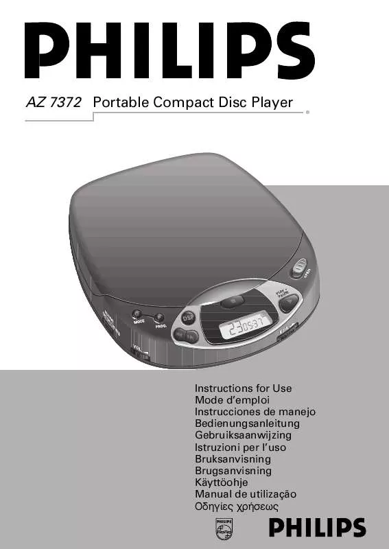 Mode d'emploi PHILIPS AZ7372