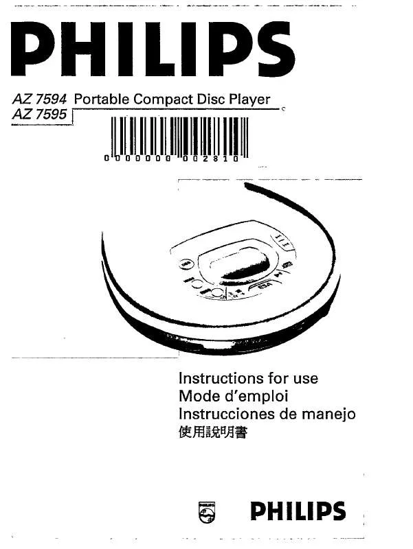 Mode d'emploi PHILIPS AZ7794