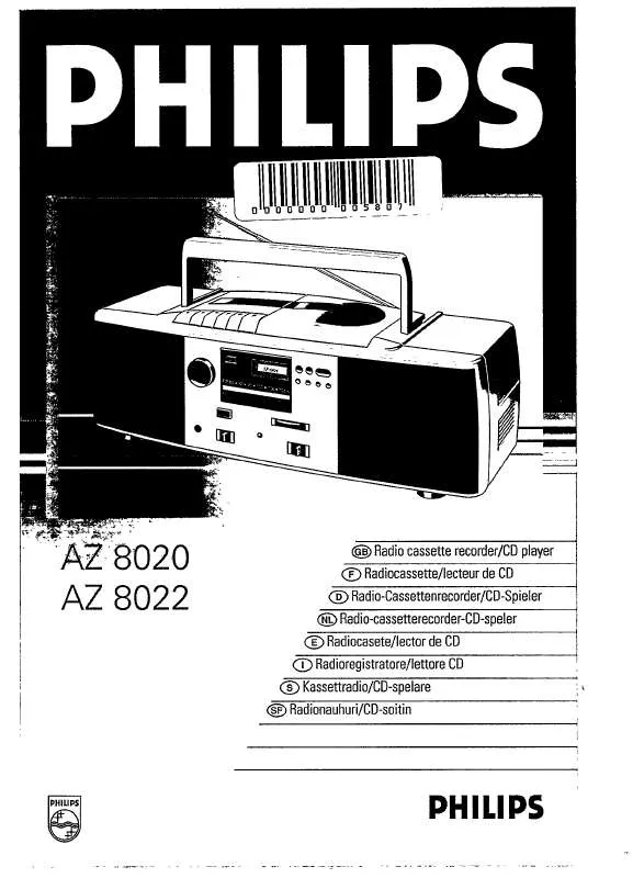 Mode d'emploi PHILIPS AZ8020