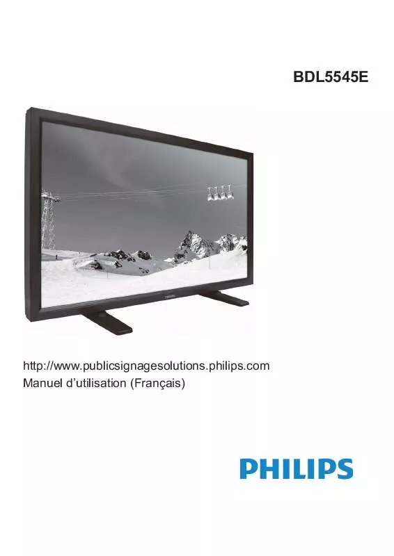 Mode d'emploi PHILIPS BDL5545E