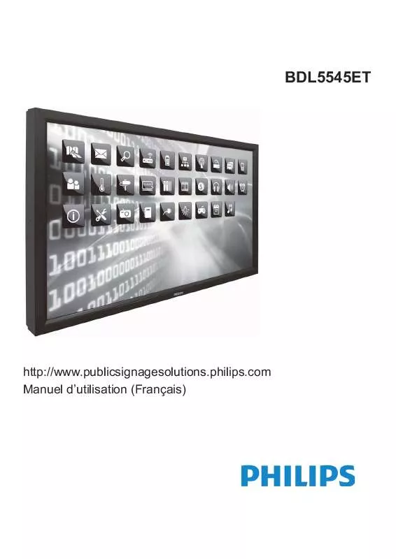 Mode d'emploi PHILIPS BDL5545ET