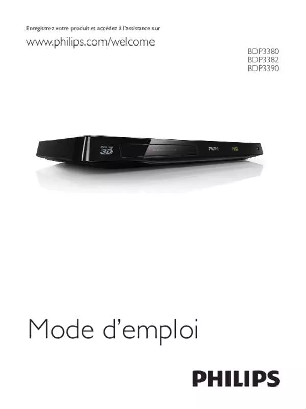 Mode d'emploi PHILIPS BDP3380