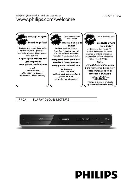 Mode d'emploi PHILIPS BDP5010