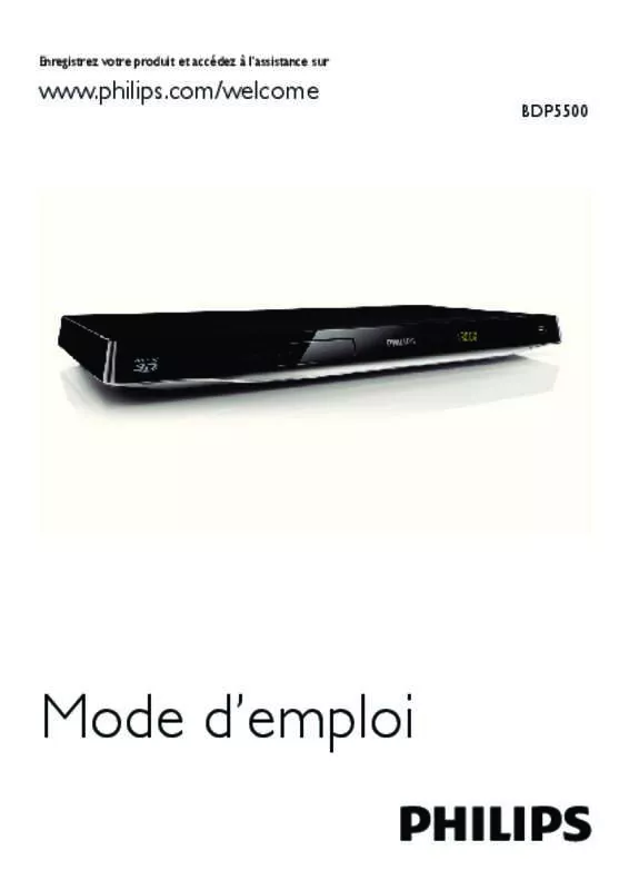 Mode d'emploi PHILIPS BDP5500