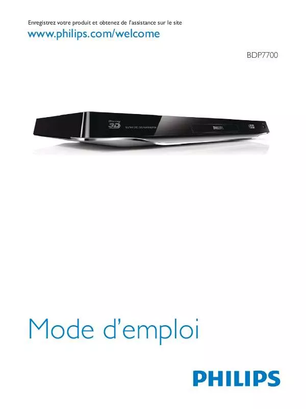 Mode d'emploi PHILIPS BDP7700