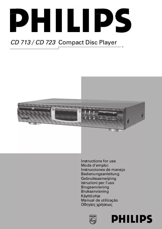 Mode d'emploi PHILIPS CD713