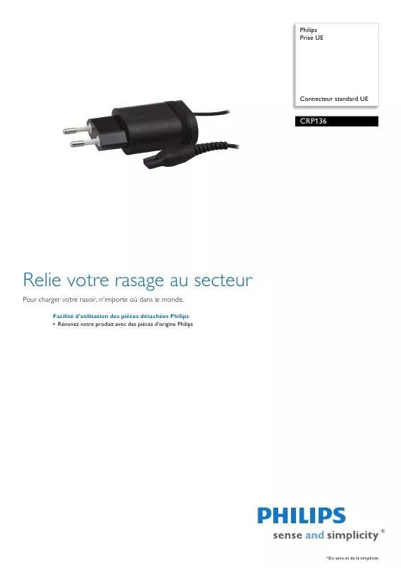 Mode d'emploi PHILIPS CRP136