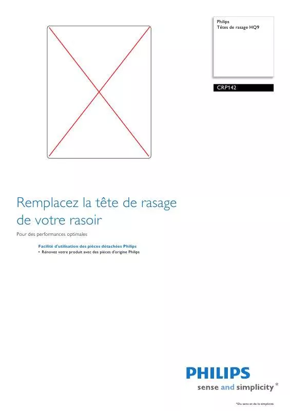 Mode d'emploi PHILIPS CRP142