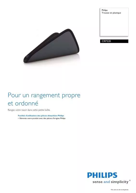 Mode d'emploi PHILIPS CRP320