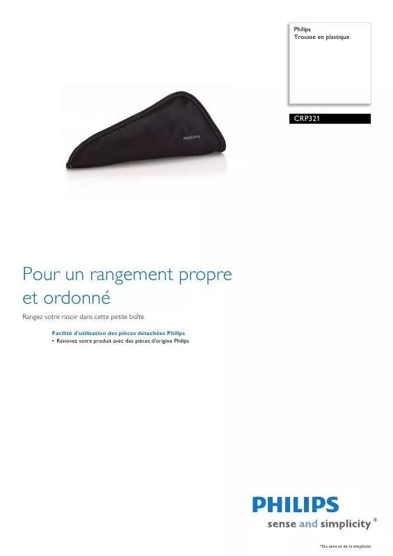 Mode d'emploi PHILIPS CRP321