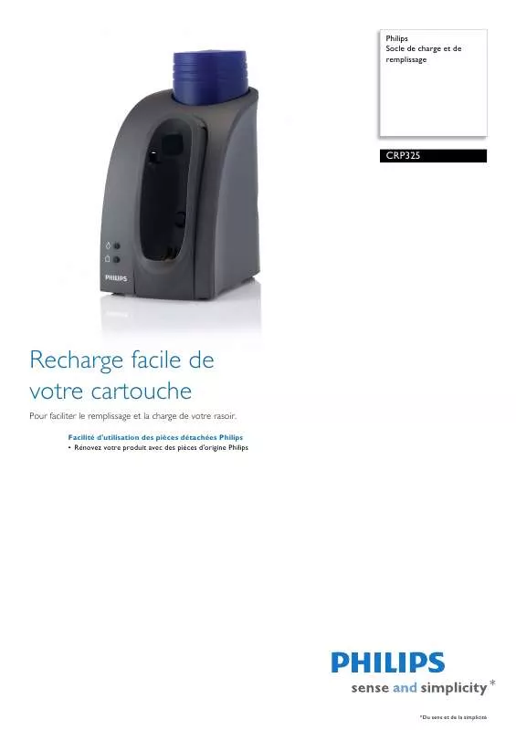 Mode d'emploi PHILIPS CRP325