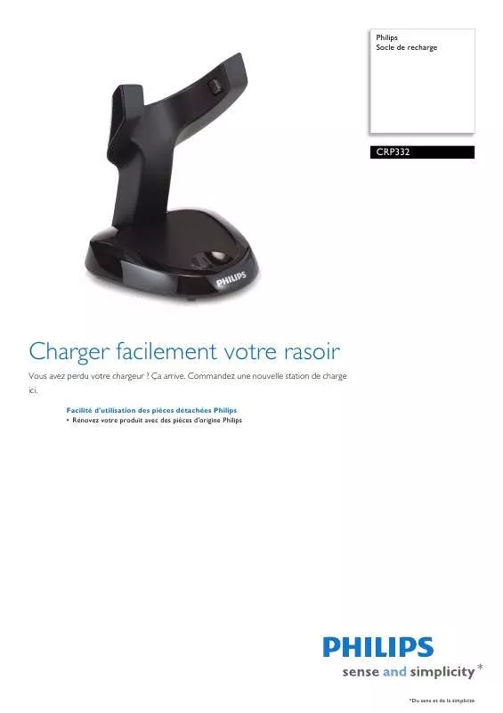 Mode d'emploi PHILIPS CRP332